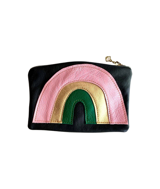 Leather Rainbow Pouch