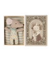 Sleepy/Wakey Baby Mouse in Matchbox | Blue