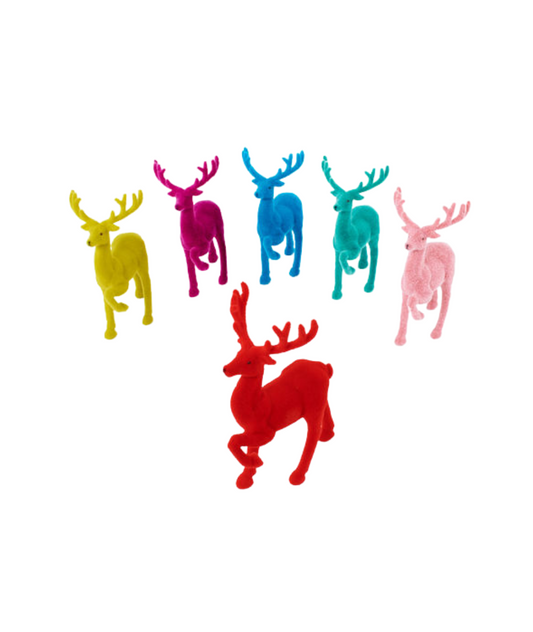 Tabletop Flocked Deer | 12"