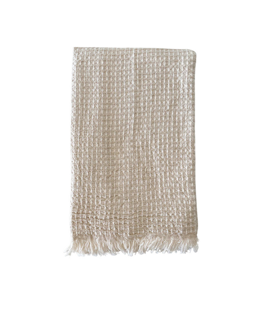 Turkish Cotton Two Tone Waffle Bath Towel