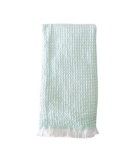 Turkish Cotton Two Tone Waffle Bath Towel