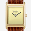 Virgil | Lizard Embossed | Gold, Brown and Cream