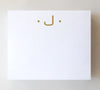 Large Gold Foil Initial Notepad