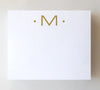 Large Gold Foil Initial Notepad