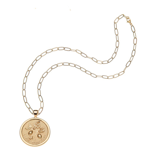 GRATITUDE Original Pendant Coin Necklace