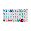 Mahjong Tiles | Green & White