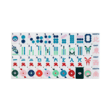 Mahjong Tiles | Green & White