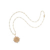 HOPE Petite Embellished Coin Pendant Necklace