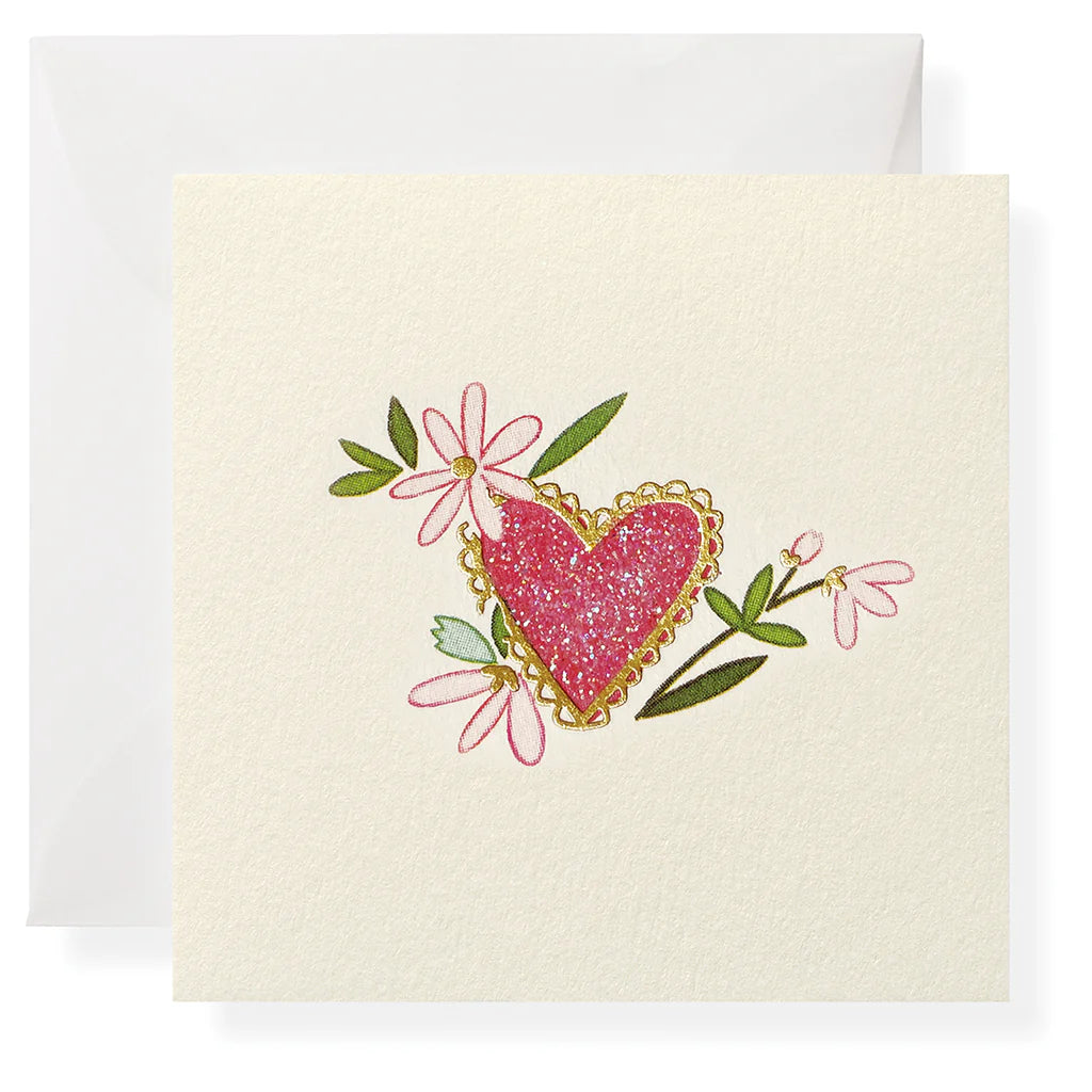 Mini Enclosure Card | Flower Heart