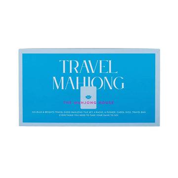 Ice Blue & Brights Travel Mahjong Set