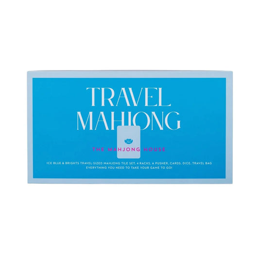 Ice Blue & Brights Travel Mahjong Set