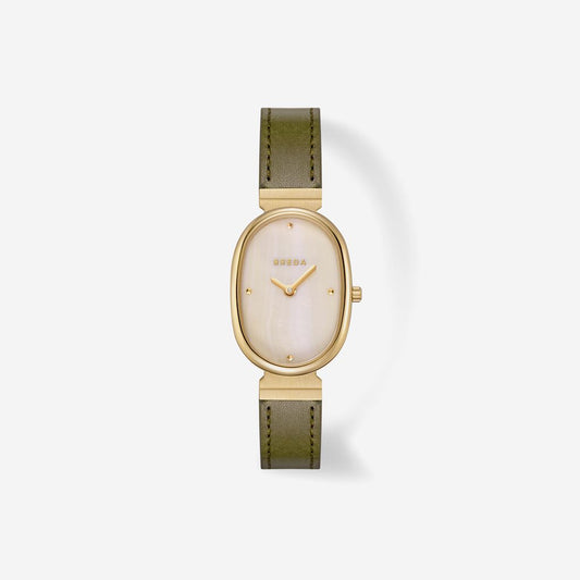 Jane | Leather| Gold, Champagne and Olive