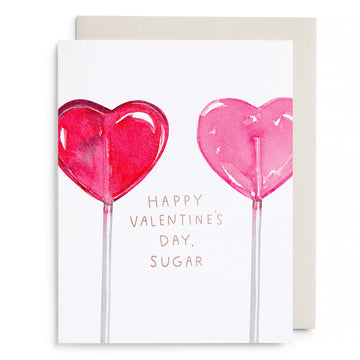 Heart Lollipops Valentine's Day Card