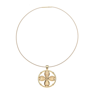 JOY Dogwood Cutout Pendant Necklace