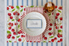 Cornflower Blue Linen Stripe Runner