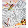 Die Cut Gingerbread House Coloring Placemat