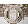 Die Cut Brown Burleigh Placemats