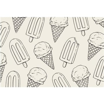 Summer Treats Coloring Placemat Pad