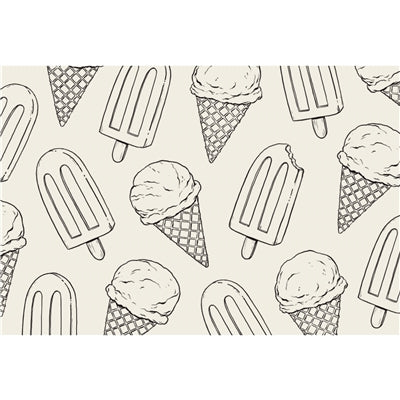 Summer Treats Coloring Placemat Pad