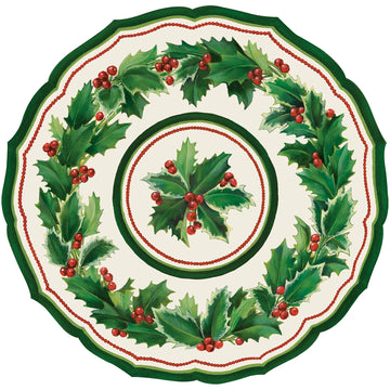 Die Cut Holiday Holly Placemats