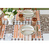 Brown Painted Check Runner