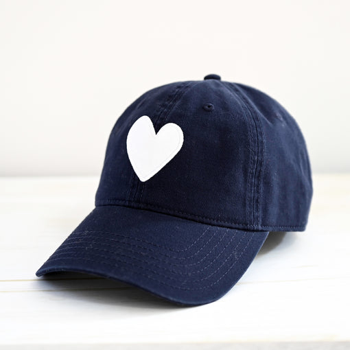 Kerri Rosenthal | Heart Patch Baseball Cap | Indigo