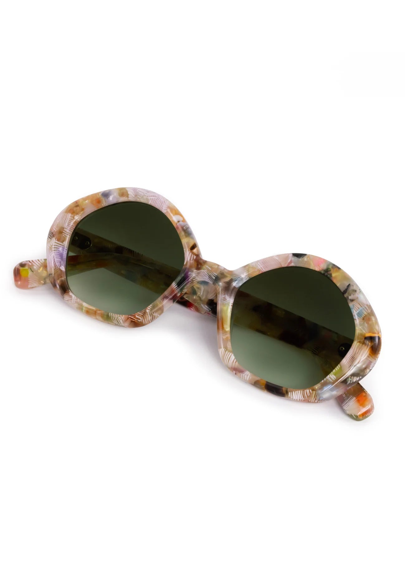 Krewe Eliza Glace Sunglasses Oversized Chunky Bubble Colorful