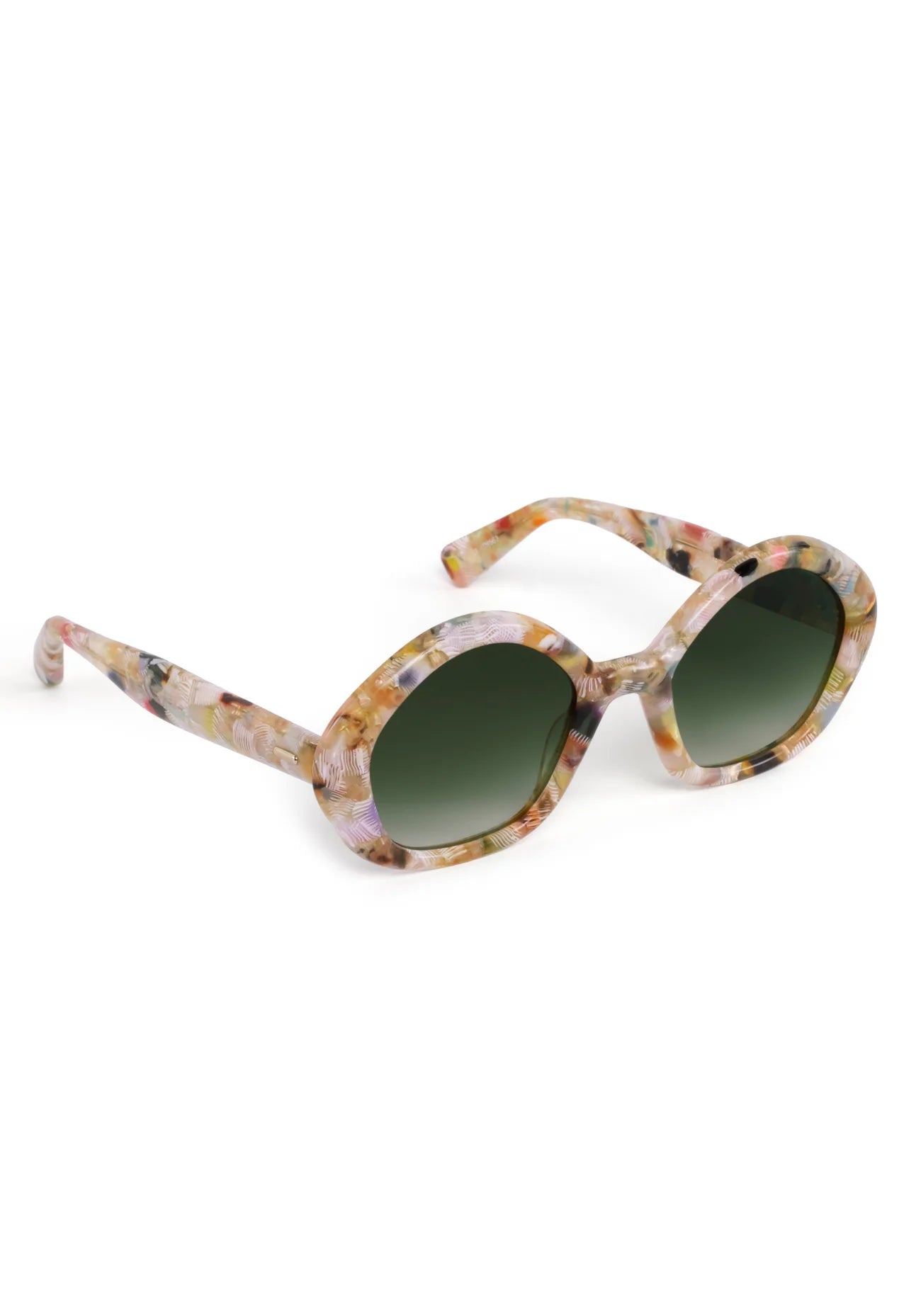 Krewe Eliza Glace Sunglasses Oversized Chunky Bubble Colorful
