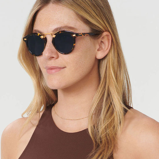 stl II. bengal polarized 24k. Sunglasses. Krewe eyewear. Designer sunglasses. New orleans. Polarized. UV protection. UVA/UVB. Fashion sunglasses. Prescription. Sunglasses for men. Sunglasses for women. Retro sunglasses. Aviators. Wayfarer. Cat-eye sunglasses. Oversized sunglasses. Mirrored sunglasses. Trendy. Stylish. Luxury sunglasses. 