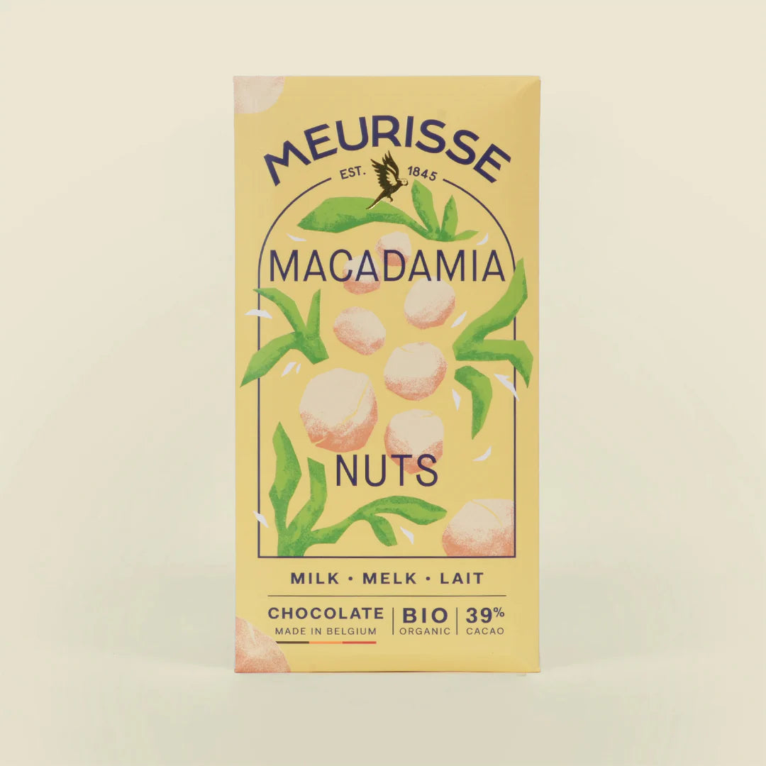 Meurisse Chocolate Bar | Macadamia Nuts and Milk Chocolate