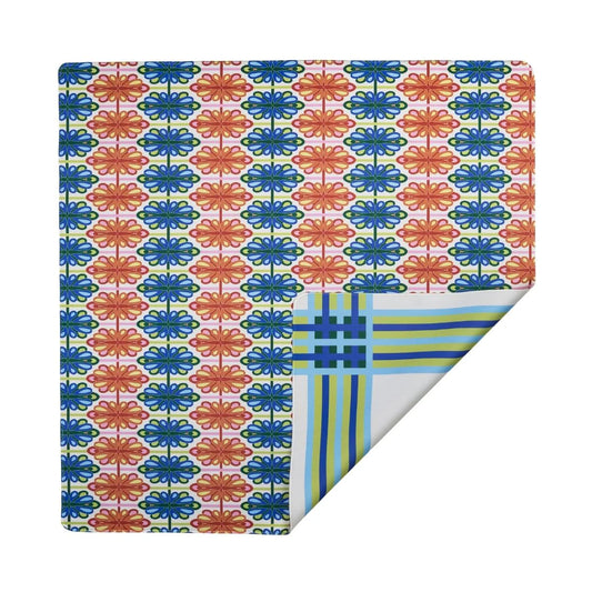 Double Sided Mahjong Mat | Mod Bird Bam & Plaid