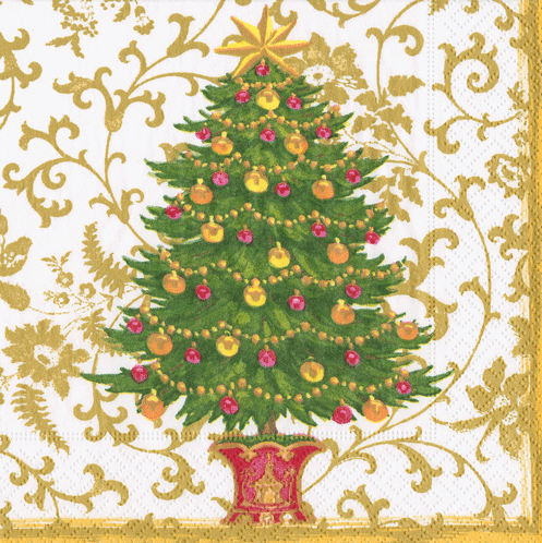 Gilded Tree Napkins