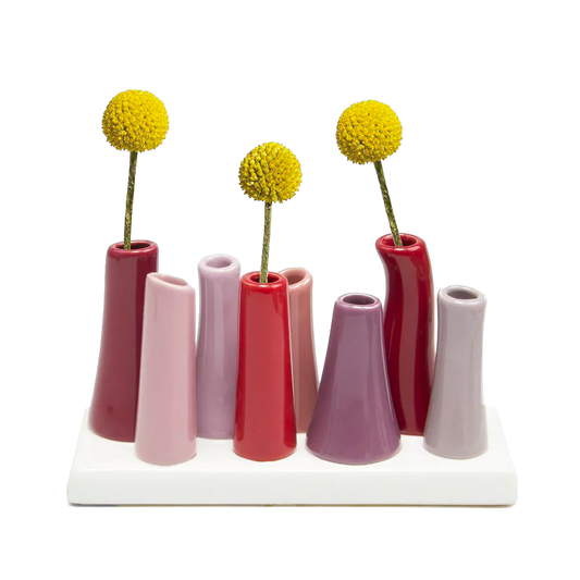 Pooley Modern Bud Vase For Flowers | Sangria