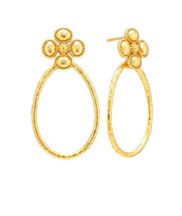 Berry Clover Teardrop  Earrings