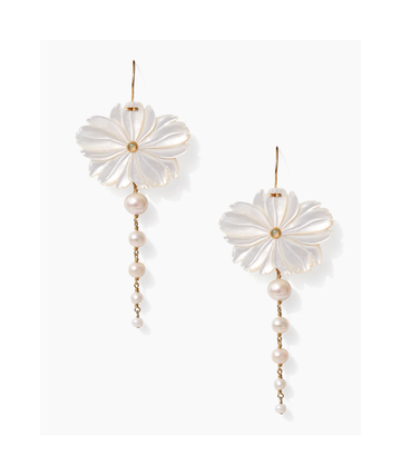 Magnolia Drop Earrings | Mother of Pearl