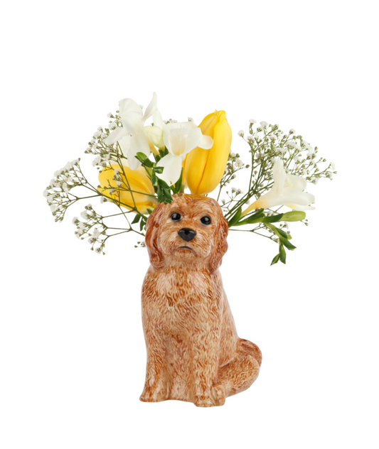 Cockapoo Flower Vase