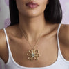Daisy Chain Flower Pendant Necklace