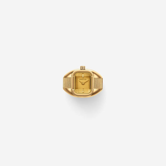 Nocturne Time Ring | Deep Gold and Amber