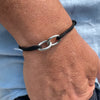 Braga Bracelet with Linked Chain Fixture | Black