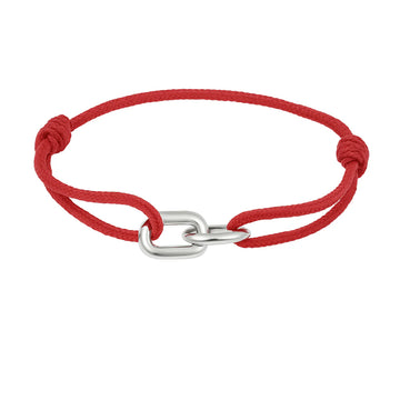Braga Bracelet with Linked Chain Fixture | Red