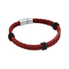 Elba Red Leather Bracelet