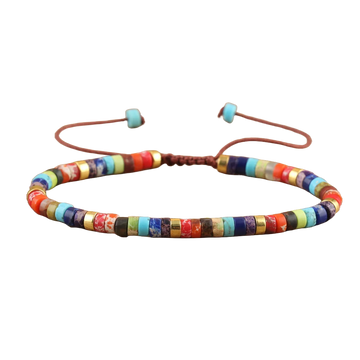 Ibiza Multi Heishi Stone Bracelet