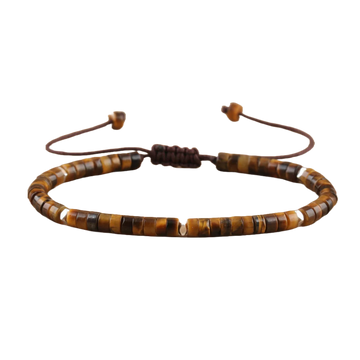 Ibiza Tiger Eye Heishi Stone Bracelet
