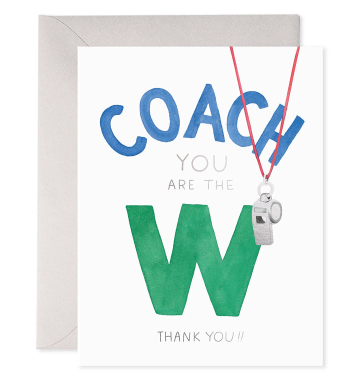 Coach W Thank You Card