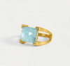 Mini Plaza Ring | Iridescent Sky Blue