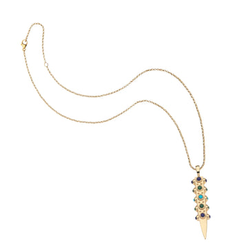 STRONG Stone Collector Sun Ray Pendant Necklace