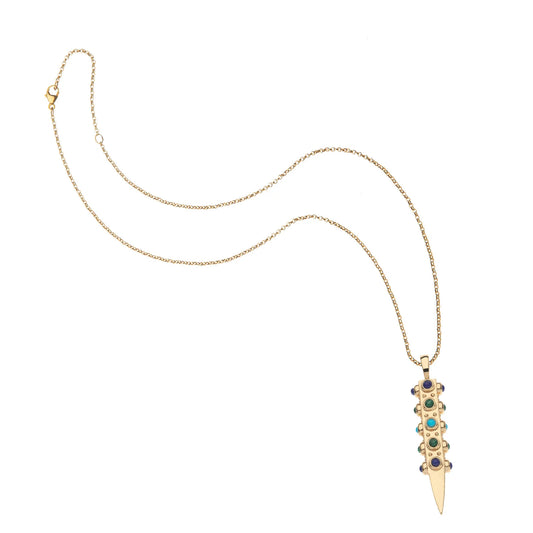 STRONG Stone Collector Sun Ray Pendant Necklace