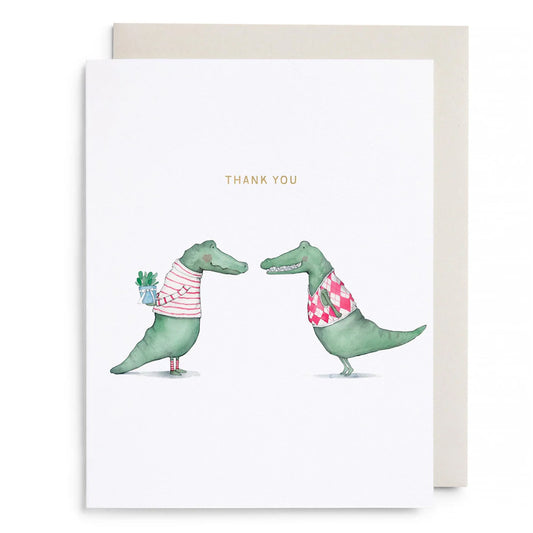 Alligator Thank You Greeting Card
