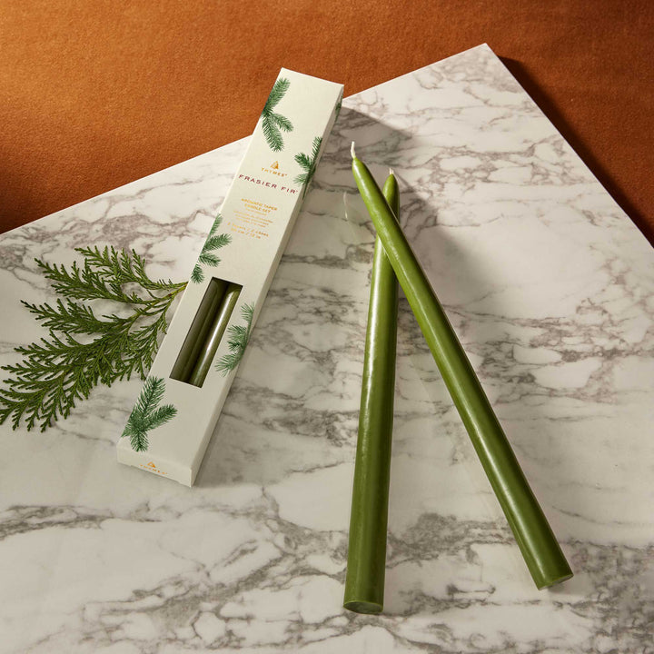 Thymes Frasier Fir | 12" Taper Candle Set