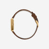 Virgil | Lizard Embossed | Gold and Brown